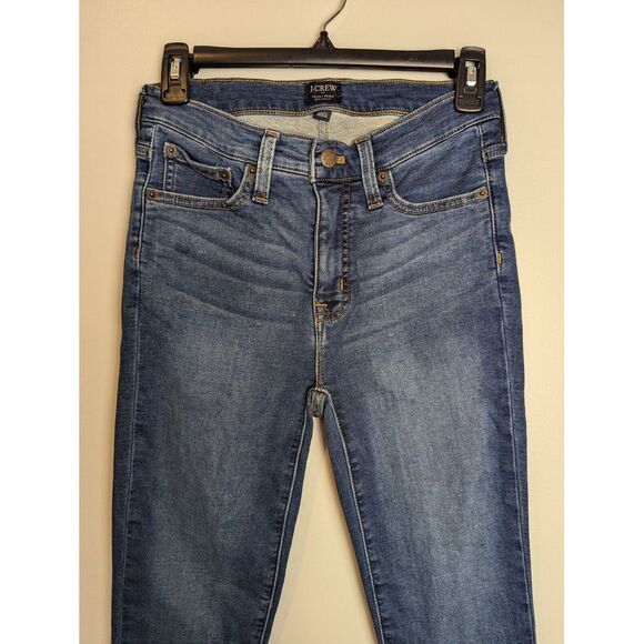 J. Crew 9" High-Rise Jeggings Jeans Womens Size 26 Dark Wash Stretch Denim AD712 - Picture 2 of 10